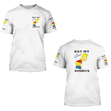 Discover The Simpsons Bart Simpson Cartoon 3D T Shirts