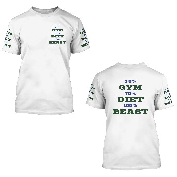 Discover Gym, Diet, Beast 3D T Shirts