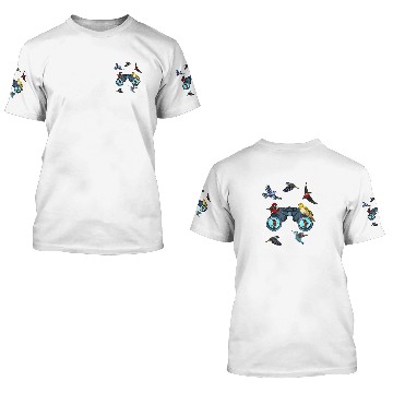 Discover Birdwatching Bird Nerd Great Bird Watcher 3D T Shirts Binoculars