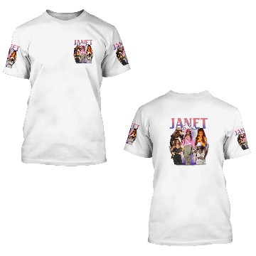 Discover Retro Janet Jackson 3D T Shirts