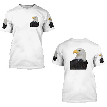 Discover Bald Eagle 3D T Shirts Bald Eagle Bird Face 3D T Shirts