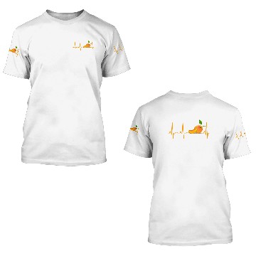 Discover Peach Fruit Heartbeat 3D T Shirts