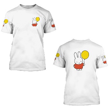 Discover Miffy with a balloon 3D T Shirts