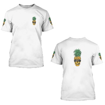 Discover Pineapple Skull Aloha Beaches Hawaiian Hawaii Goth 3D T Shirts