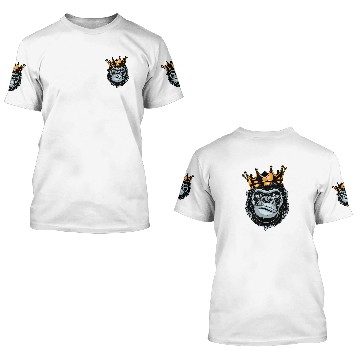 Discover Gorilla King Alpha 3D T Shirts