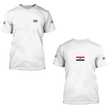Discover Croatia 3D T Shirts Flag