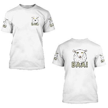 Discover Baa Sheep 3D T Shirts