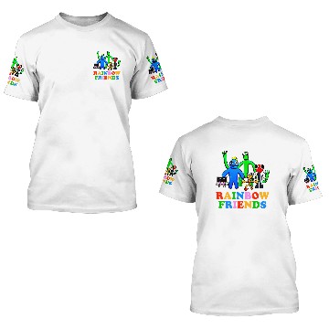 Discover Rainbow Friends Birthday 3D T Shirts