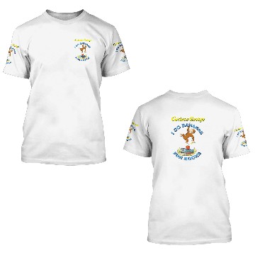 Discover Curious George I Go Bananas For Books Book Stack 3D T Shirts