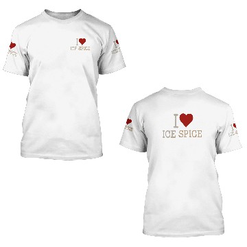 Discover Ice Spice Heart 3D T Shirts, Ice Spice Rapper