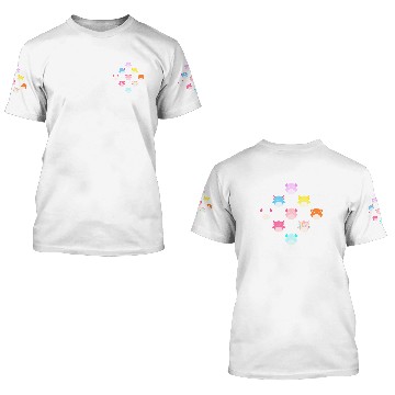Discover Squishmallows Axolotl Party 3D T Shirts