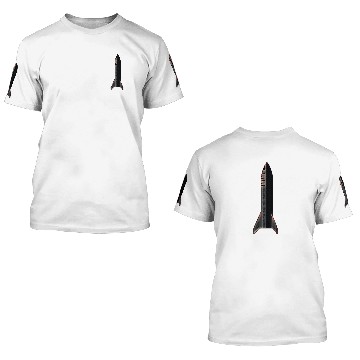 Discover Starship Upperstage 3D T Shirts