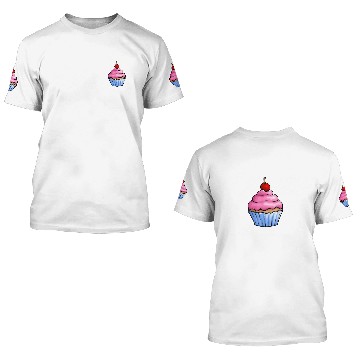 Discover Cute Cupcake 3D T Shirts
