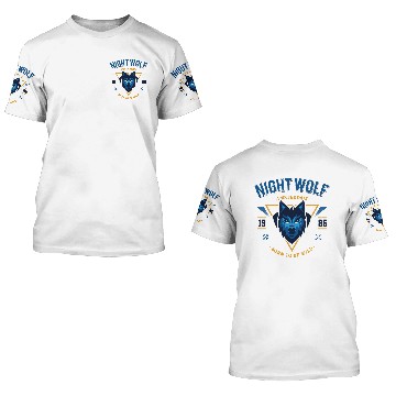 Discover Night Wolf 3D T Shirts