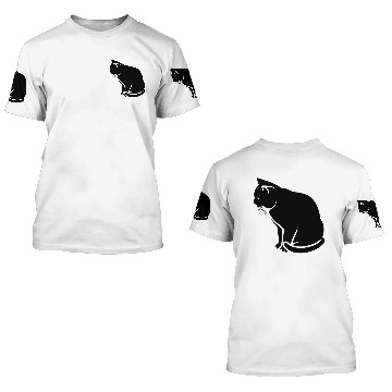 Discover Black Cat 3D T Shirts