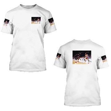 Discover Allen Iverson crossing over Michael Jordan graphic 3D T Shirts