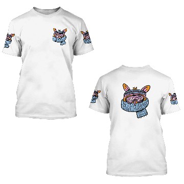 Discover Owl skiing ski snowboard slope 3D T Shirts