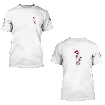 Discover Keith Richards Coloured Sketch 3D T Shirts