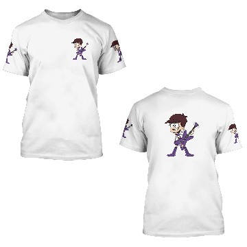 Discover luna loud guitar violet 3D T Shirts