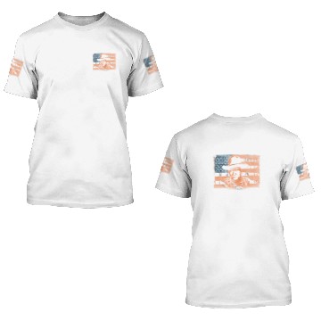 Discover John Wayne - Awesome John Wayne american flag te 3D T Shirts