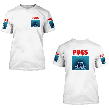 Discover Jaws - Pug Version - Jaws Pugs - 3D T Shirts