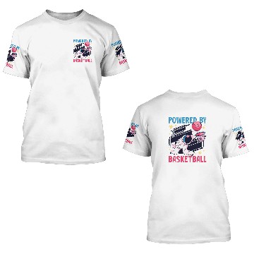 Discover Basketball Gift Astronauts Powered by Basketball with a Astronaut 3D T Shirts