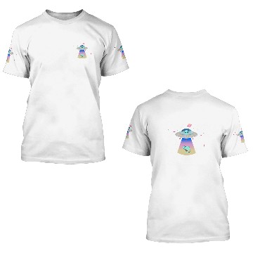 Discover Cat Paws Alien Abduction Area 51 Cute Aesthetic Pastel Goth 3D T Shirts