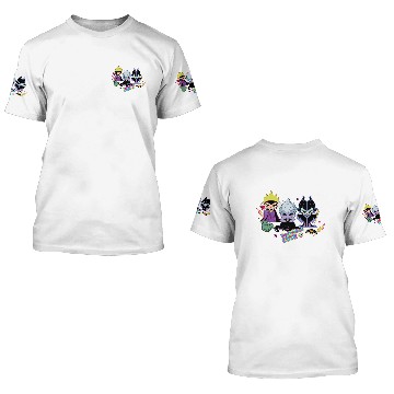 Discover Disney Villains Chibi Dont Call Us Cute Hawaiians 3D T Shirts
