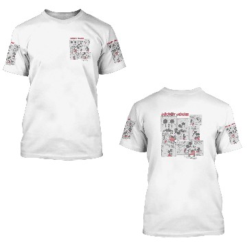 Discover Disney Mickey Mouse Comic Squares 3D T Shirts