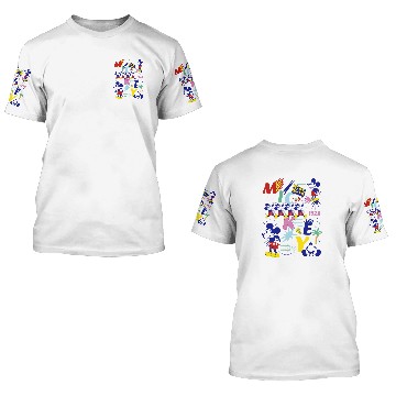 Discover Disney Mickey Mouse Vintages Never Bored 3D T Shirts