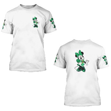 Discover Disney Retro Shamrock Minnie Mouse St. Patricks Day Hawaiians 3D T Shirts