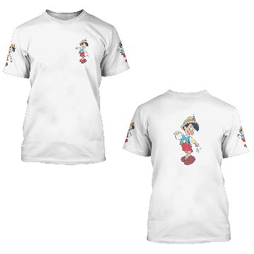 Discover Disney Pinocchio  Portrait 3D T Shirts