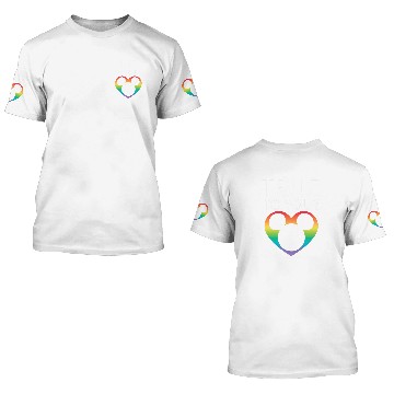 Discover Disney Mickey Icon True to Your Heart Pride Baseball Tees 3D T Shirts