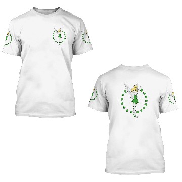 Discover Disney Tinker Bell Ring of Shamrocks St. Patricks Day 3D T Shirts