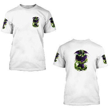 Discover Disney Villains Maleficent Dragon Transformation Baseball Tees 3D T Shirts