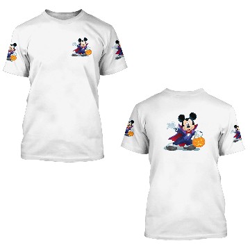 Discover Disney Halloween Mickey Mouse Vampire 3D T Shirts