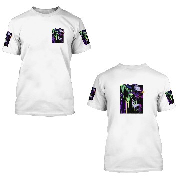 Discover Disney Sleeping Beauty Maleficent Large Side Por 3D T Shirts