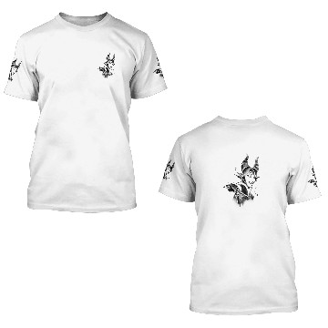 Discover Disney Sleeping Beauty Maleficent Stencil Drip 3D T Shirts