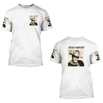 Discover John Wayne Style John Wayne 3D T Shirts essentiel