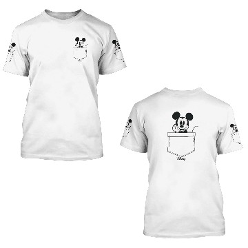 Discover Disney - Mickey Pocket Peek Baseball Jerseys 3D T Shirts