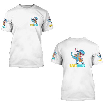 Discover Dinosaur Dino Unicorns Happy Easter TRex Unicorns Happy Easter Egg Easter Party 3D T Shirts