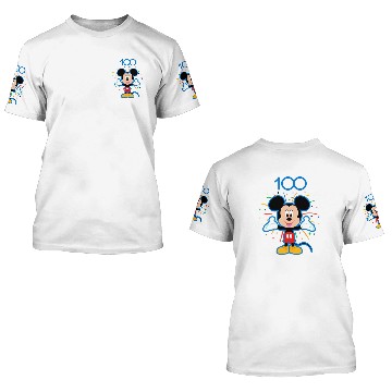 Discover Disney 100 Anniversary Mickey Mouse Fireworks Burst D100 3D T Shirts