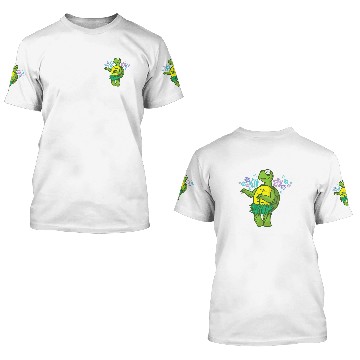 Discover KV9 Turtle dancing with Skirt Reptile Water 3D T Shirts