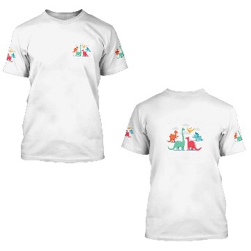 Discover Dinosaur Dino Here comes Trouble with a Dinosaur 3D T Shirts