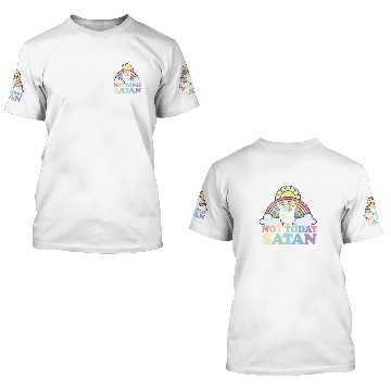Discover Unicorns Not Today Satan Rainbow 3D T Shirts