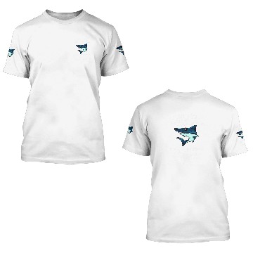 Discover Ocean Shark Hammerhead Shark Head Tooth Funny 3D T Shirts