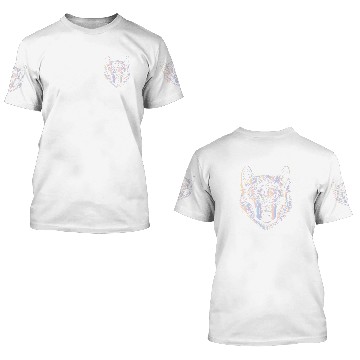 Discover Wolves wolfs Preppy Art wolfs Pastel Coyote Coyote 3D T Shirts