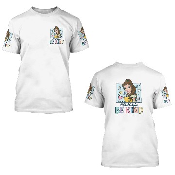 Discover Disney Princess - Always Be Kind Belle Zip 3D T Shirts