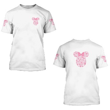 Discover Disney Minnie Mouse Pink Easter 3D T Shirts