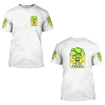 Discover Funny Broccoli So Fresh Broccoli Gift Vegetable Joke 3D T Shirts